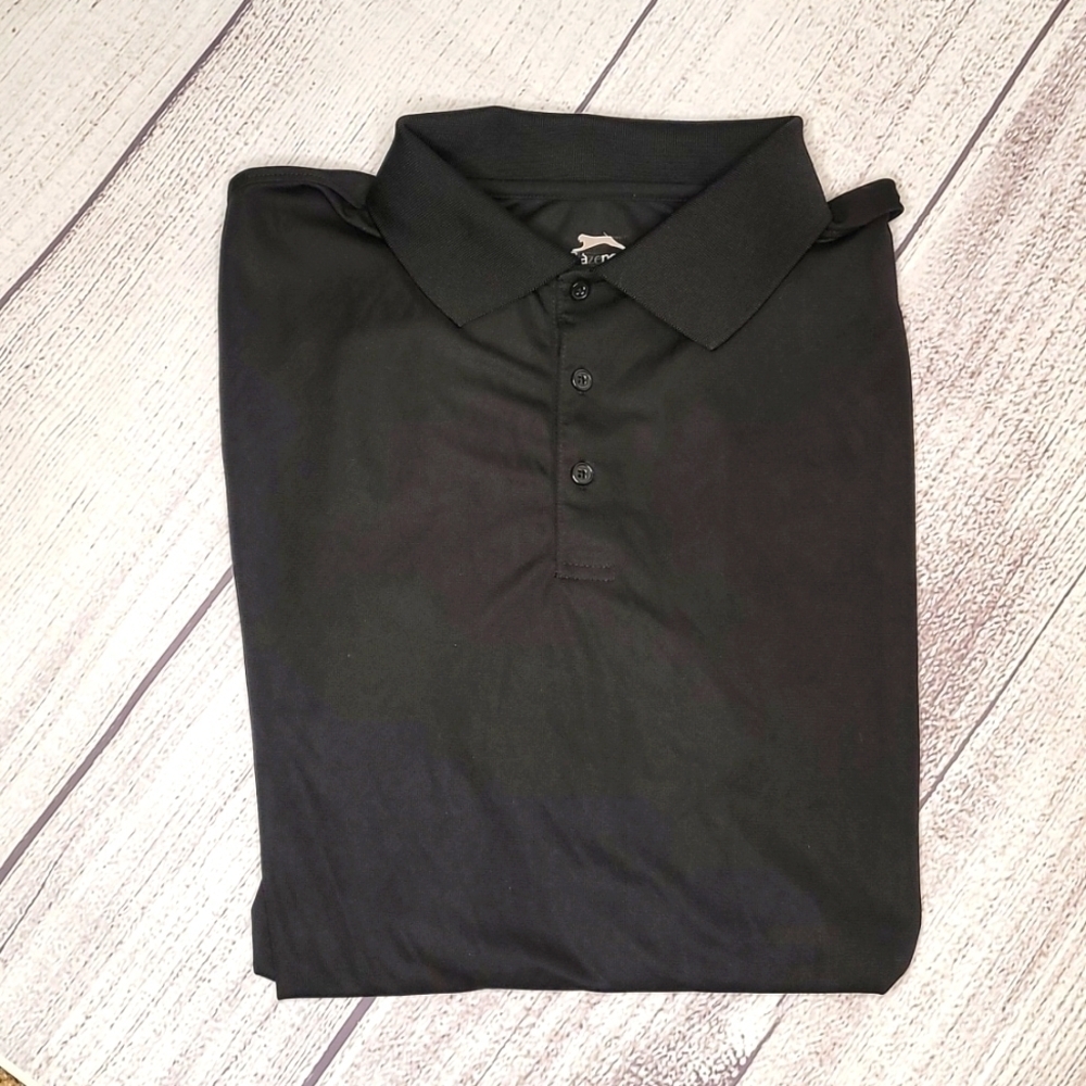 SLAZENGER Black Golf Athletic Polo Shirt  size XL men's